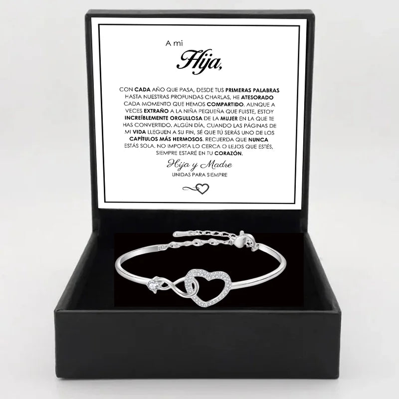 Infinity Heart Daughter Bracelet