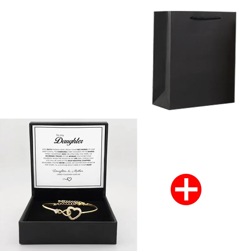 Infinity Heart Daughter Bracelet