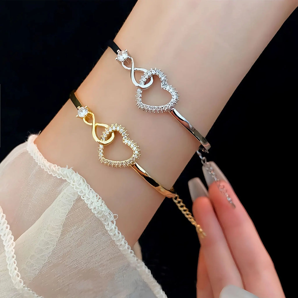 Infinity Heart Daughter Bracelet